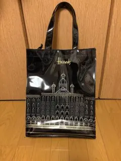 Harrods ブラック トートバッグ