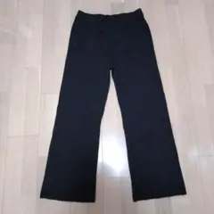 【美品】AMERICAN HOLIC リブニットパンツ ブラック ウエスト紐付き