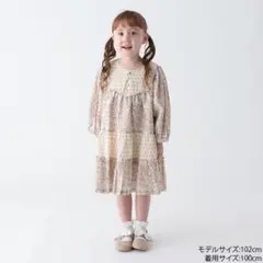 petit main 花柄ワンピース 90センチ ピンク