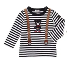 ダブルビー　サスペンダーモチーフ長袖Tシャツ