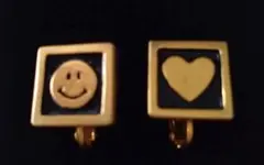 ’90s MOSCHINO モスキーノ ラブ＆ピース イヤリング