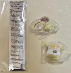 サンリオ　ポムポムプリン　マドラー　マスコット　パッケージチャーム風キーホルダー
