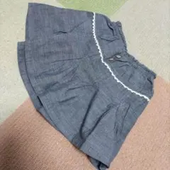 フリル付きダークブルースカート 100cm キムラタン