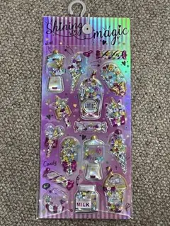 新品　シャカシャカ　スパンコール入り立体キラキラシール✖️2枚