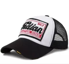 メッシュキャップ ブラック 黒 アメカジ ダメージ加工 古着 ストリート 韓国