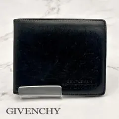 GIVENCHY ジバンシー 二つ折り財布 ブラック レザーのサムネイル