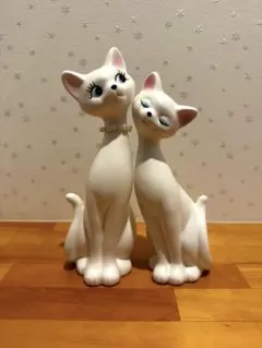 猫　陶器　置物　インテリア