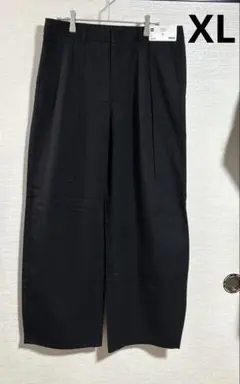 GU チノバレルレッグタックパンツ　ブラック　XL