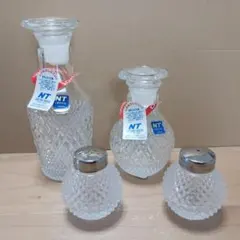 日本製　NT CRYSTAL 調味料入れ4点セットのサムネイル