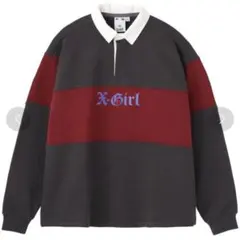 X-girl RUGBY SWEATSHIRT Sサイズ　美品のサムネイル