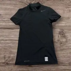 sizeS★NIKE PRO COMBAT★半袖★モックネックアンダーシャツ★黒のサムネイル