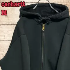 《希少》carhartt☆フルジップパーカー サーマル M ダークグレー