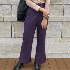 【値下げ】WEGO 紫 フレアパンツ