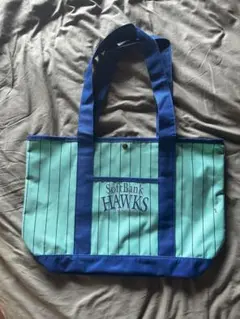 SoftBank Hawks ストライプトートバッグ