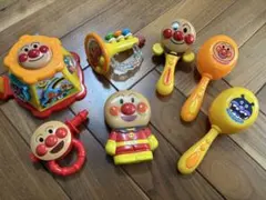 【値下げ】アンパンマン　知育玩具　楽器セット　おもちゃ　まとめ売り　7点