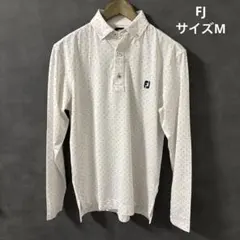 FJ フットジョイ ゴルフウェア Mサイズ 長袖ポロシャツ ポリエステル