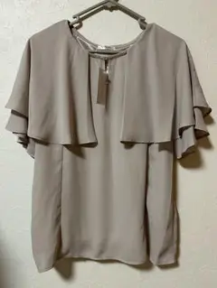 GLACIER ケープ風ブラウス M