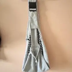 グレー　リバーシブ ル ペット スリング キャリーバッグ 犬 猫 抱っこ紐