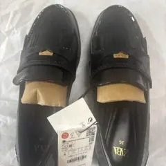 ZARA ブラック フラットシューズ 36
