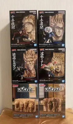 NARUTO-ナルト-疾風伝　フィギュア6点セット（最強の兵ども+火影岩）