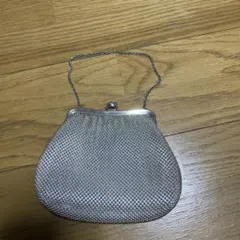 シルバー メッシュ クラッチバッグ