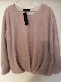 GALLORIA サーモンピンク ニット Lサイズ