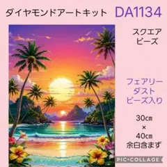 DA1134 ★ 다이아몬드 아트 키트 ★ 스퀘어 비즈 ★ 페어리 더스트 비즈 포함