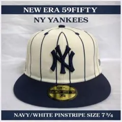 NEW ERA 59FIFTY NYヤンキース NAVY/WHITE 7 3/4