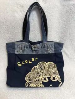 Scolar デニムトートバッグ