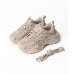 FILA 厚底スニーカー ベージュ 26cm レディース ダッドスニーカーのサムネイル