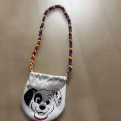 犬キャラクターポーチ カラフルストラップ