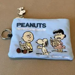 スヌーピー SNOOPY パスケース 定期入れ カードケース カラビナ付き