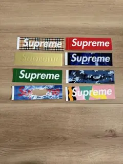 レア Supreme ステッカー モノグラム ブラウン ゴールド　BOXロゴ レア Supreme ステッカー モノグラム ブラウン ゴールド BOXロゴ