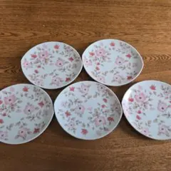 桜　桜　NARUM 花柄皿 5枚セット