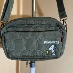 PEANUTS スヌーピー ショルダーバッグ オリーブグリーン