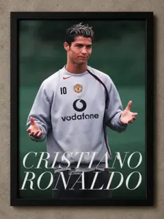 クリスティアーノ・ロナウド サッカーポスター フレーム付き