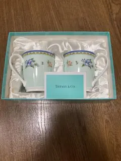 Tiffany & Co. 花柄マグカップ 2個セット