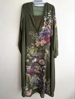 Ameri FLOWER PATCHWORK CUT DRESS - メルカリ