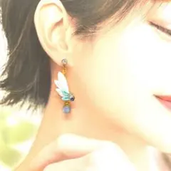 つまみ細工　ピアス