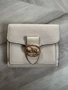 COACH コーチ ホワイトレザー 二つ折り財布