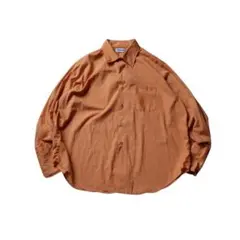 50s ダクロン ピンク オープンカラーシャツ ボックス 襤褸 絣 ネップ