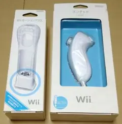 【良品】Wiiモーション & Wiiヌンチャク ホワイト 2点セット