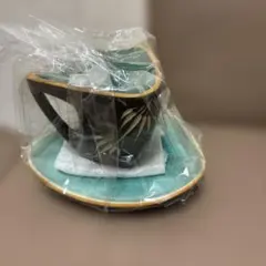 カップ＆ソーサー 陶器 笹模様