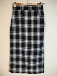 GU チェック柄 タイトスカート