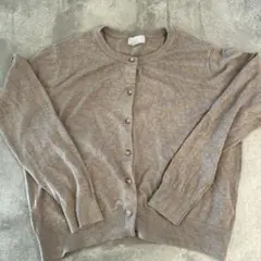 H&M 長袖 カーディガン ブラウン XL