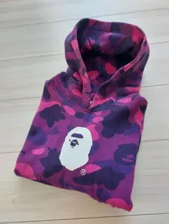 APE BAPEロゴ カモ柄 トレーナー パープル - メルカリ