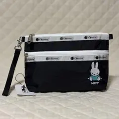 レスポートサック ミニボストンバッグ ミッフィー 刺繍 黒 - メルカリ