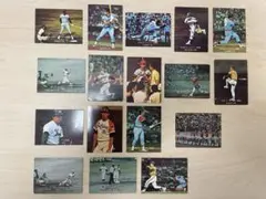 昭和レトロ「日本シリーズ」 カルビープロ野球 トレーディングカード 17枚セット