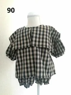 ハンドメイド　ビックセーラーカラーブラウスセットアップ　手作り子供服