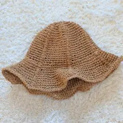 シップスエニィ 透かし編みハット　麦わら帽子のサムネイル